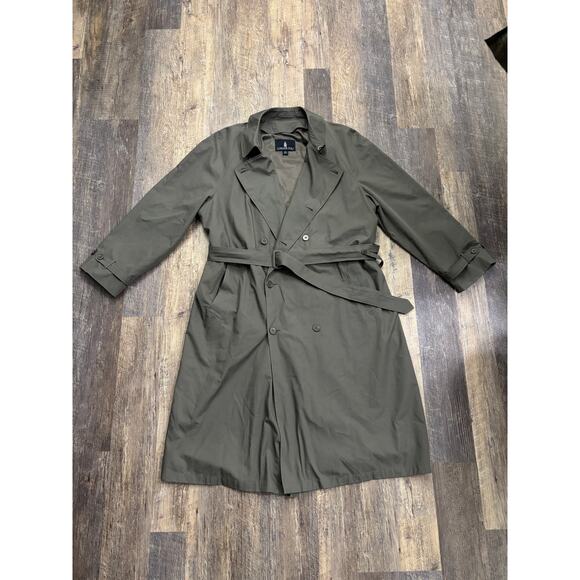 London Fog Men's Trench Coat with Belt Size 48 Long - Picture 1 of 6